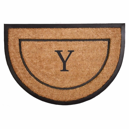 Calloway Mills Monogram Door Mat, Black, Natural, 24 in W x 36 in L 106572436Y
